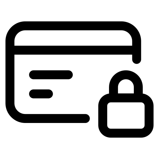 Secure checkout payment icon