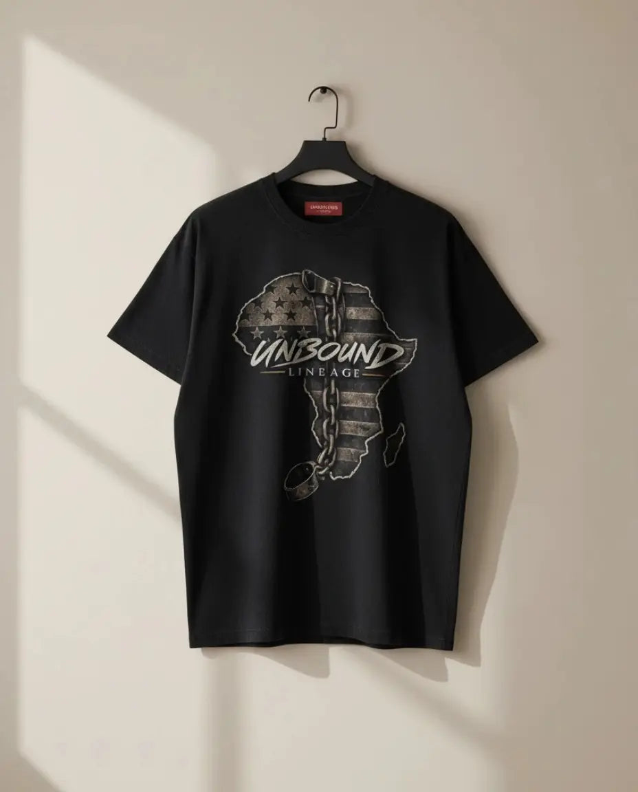 Unbound Lineage streetwear t-shirt full outfit look modern urban fashion style